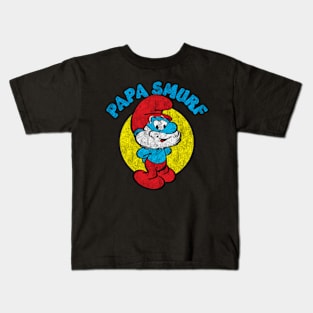 Vintage Papa Smurf Kids T-Shirt